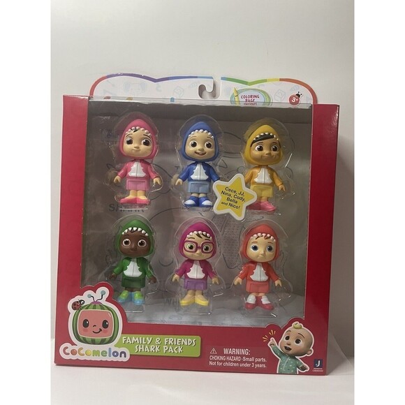 CoComelon Official Family & Friends 3" Figure Shark Theme Kids Character Toy NEW - Picture 5 of 12